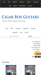 Mobile Screenshot of cigarboxguitars.com